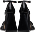 SHUSHU/TONG Black Round Toe Strap High Heels