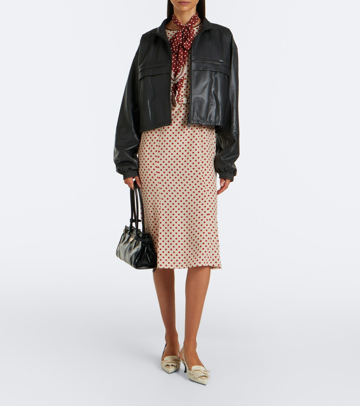 Prada Cropped leather jacket