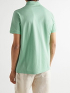 Loro Piana - Logo-Embroidered Cotton-Piqué Polo Shirt - Green