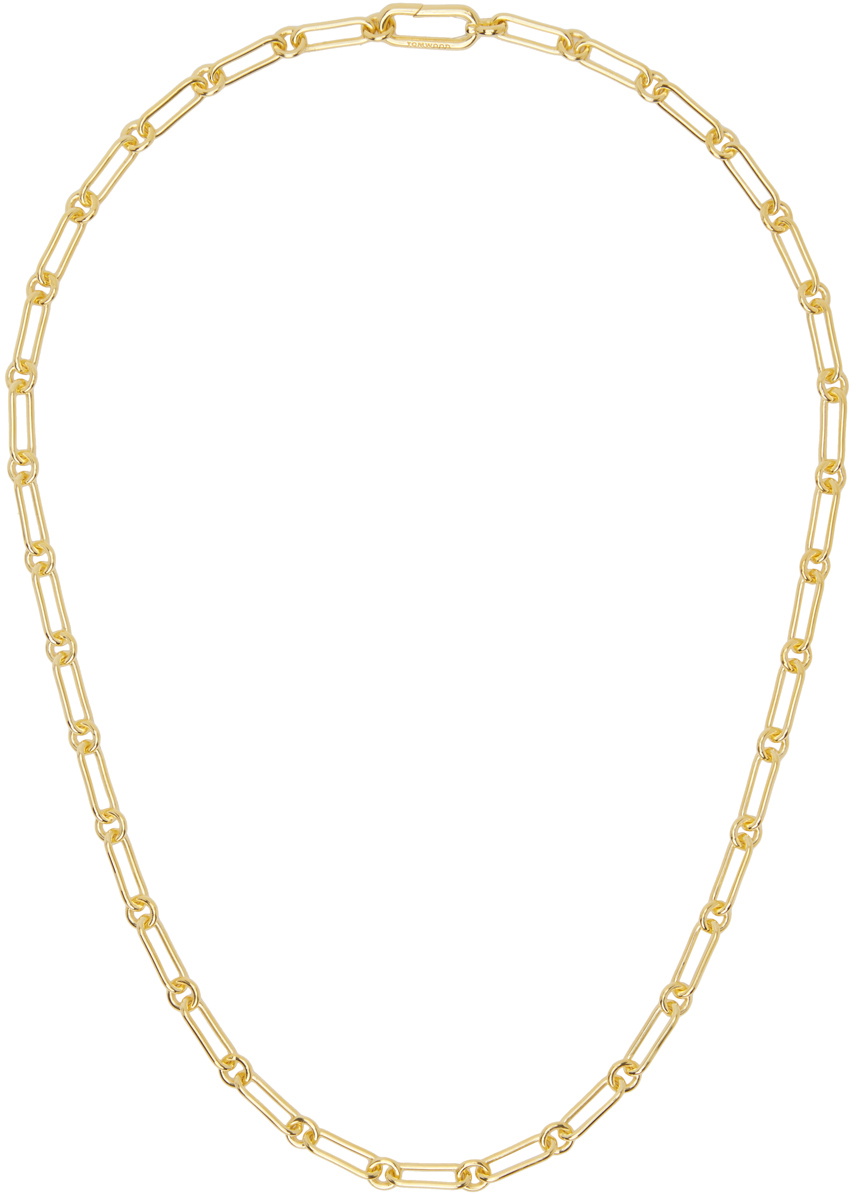 Tom Wood Gold Cable Chain Necklace