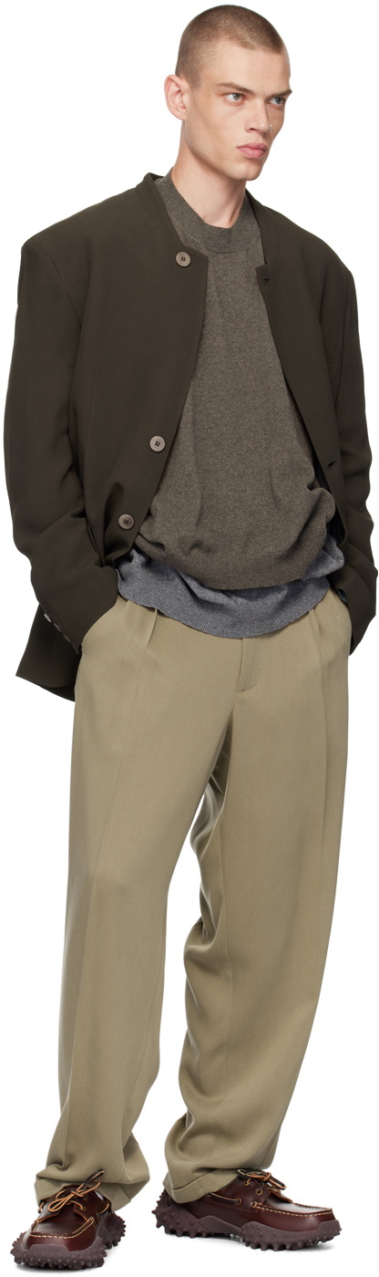 Magliano Brown Layered Sweater