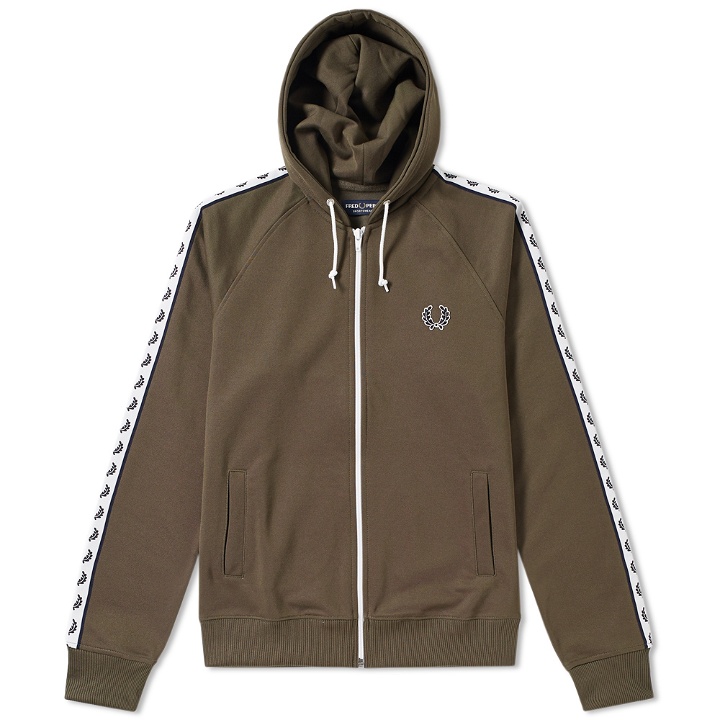Photo: Fred Perry Hooded Taped Track Jacket