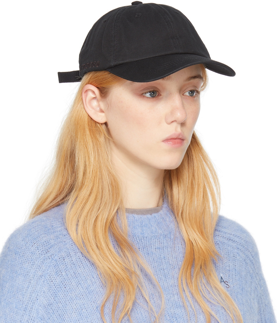 Acne Studios Black Cotton Cap Acne Studios