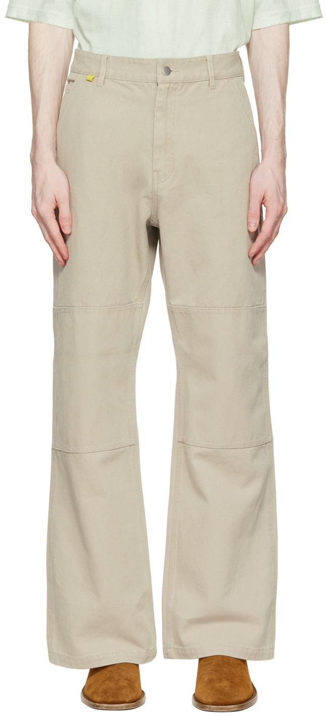 Acne Studios Beige Workwear Trousers Acne Studios