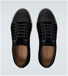Lanvin - Suede and leather cap-toe sneakers