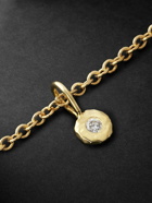 Octavia Elizabeth - Nesting Gem Gold Diamond Necklace
