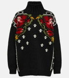 Golden Goose - Embroidered wool-blend sweater