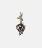 Saint Laurent Cassandre embellished drop earrings