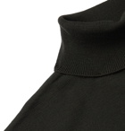 Maison Kitsuné - Slim-Fit Logo-Appliquéd Wool Rollneck Sweater - Green