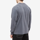 Patta Men's Basic Washed Pocket Long Sleeve T-Shirt in Odyssey Grey