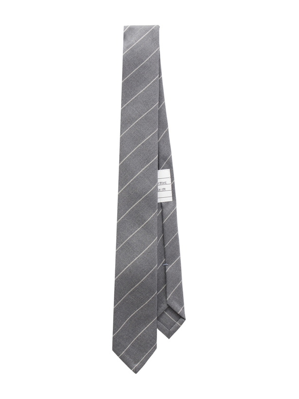 Photo: Thom Browne - Striped 8cm Wool Neck Tie