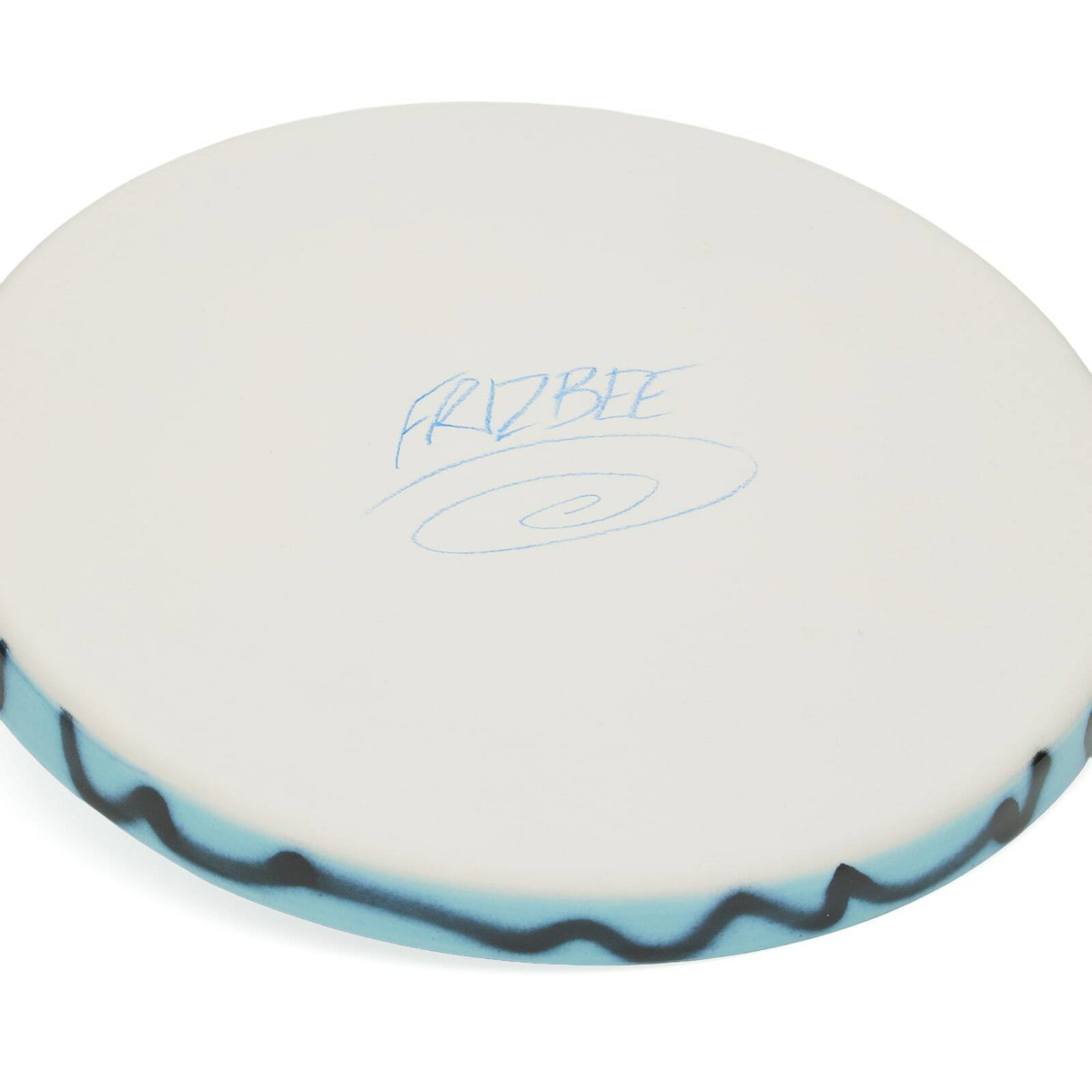 Frizbee Ceramics Small Tray in Blue Pizza 