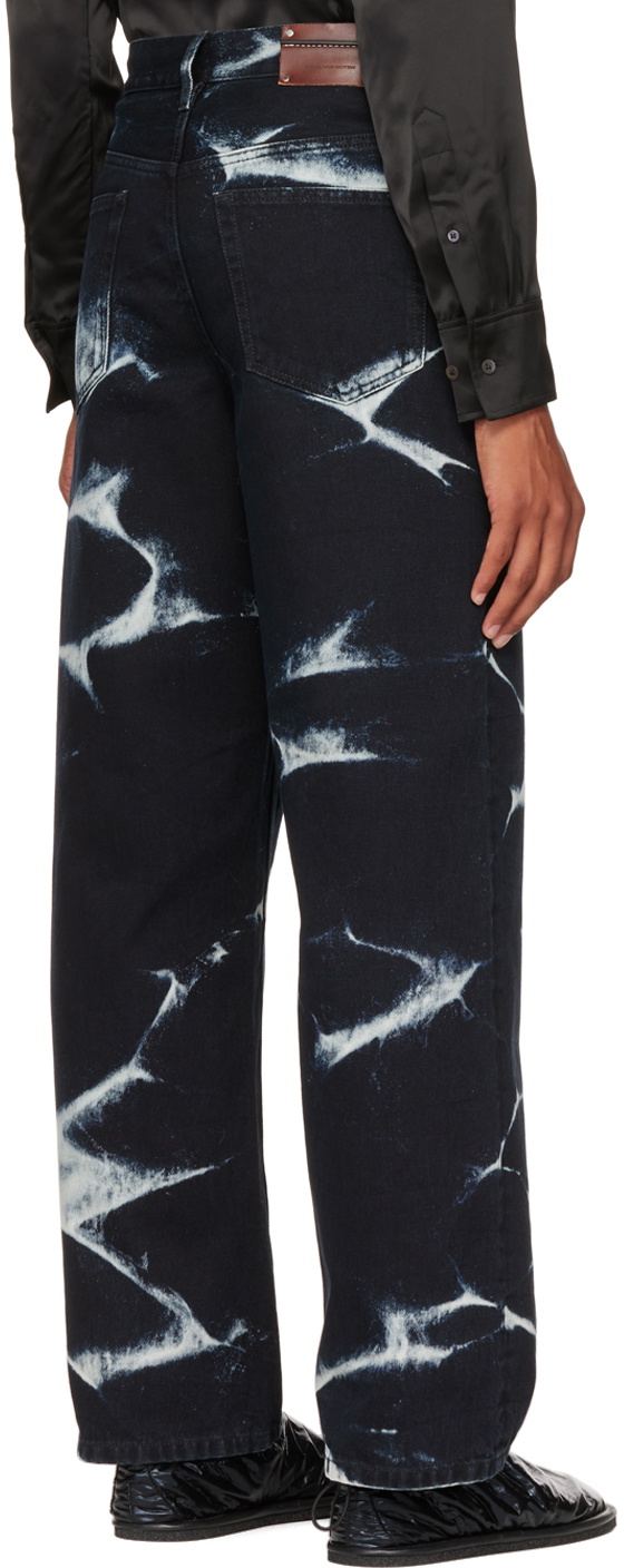 Dries Van Noten Black Bleached Jeans