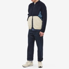 Folk Men's Puzzle Fleece Jacket in Navy Woad Mix