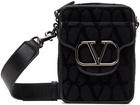 Valentino Garavani Black Locò Toile Bag