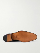 TOM FORD - Kenneth Snake-Effect Patent-Leather Chelsea Boots - Black