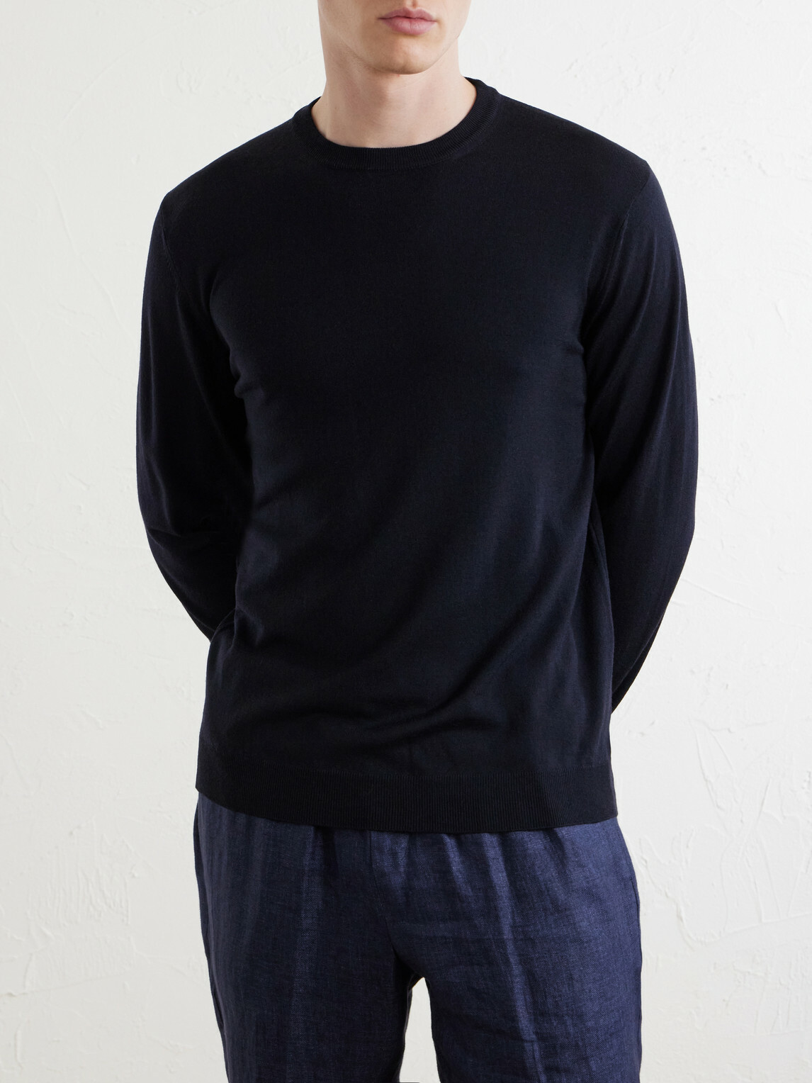 Slowear - Wool-Blend Sweater - Blue