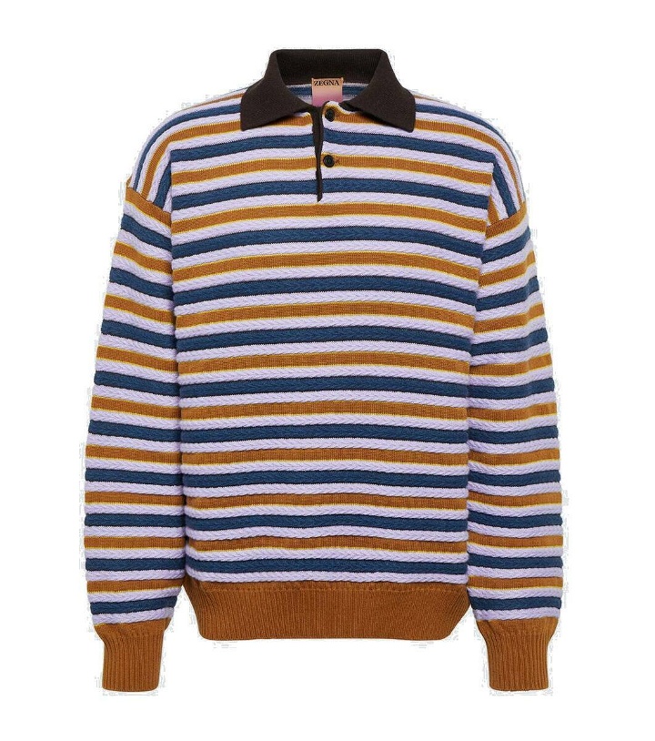 Photo: Zegna x The Elder Statesman cashmere and wool polo sweater