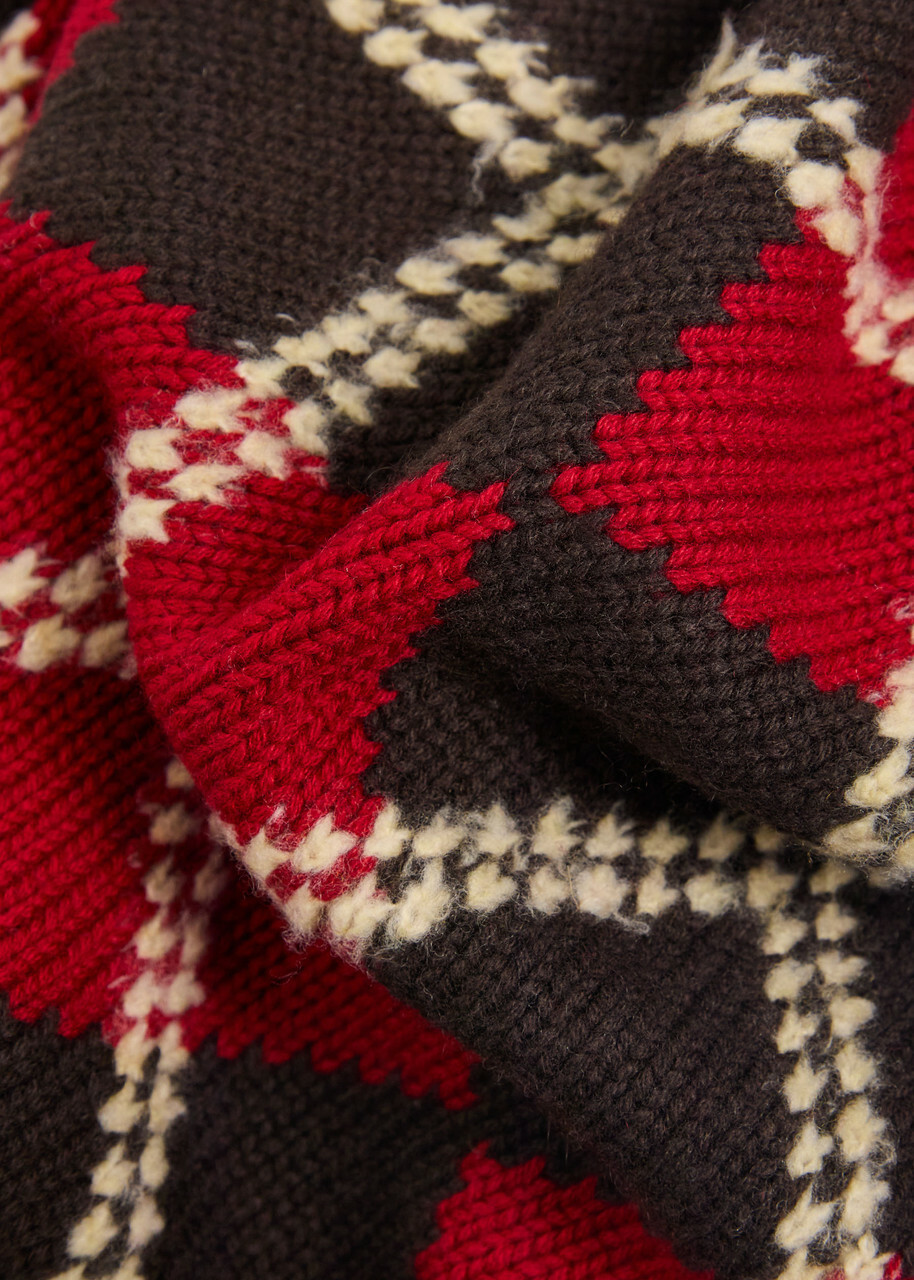Guest In Residence Argyle Checked Wool and Cashmere-blend Vest Stripe