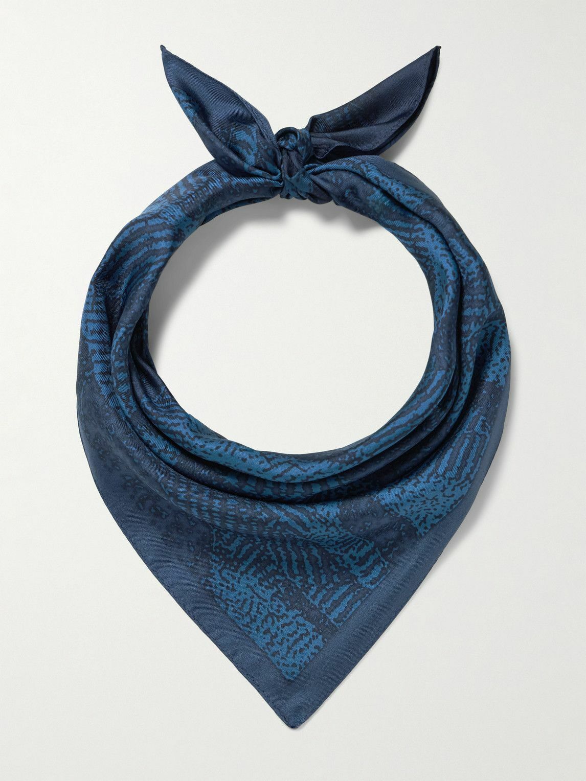 Blue Blue Japan - Wind Flow Printed Silk Bandana