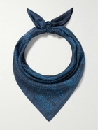 Blue Blue Japan - Wind Flow Printed Silk Bandana