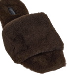 Aeyde Anna shearling slides