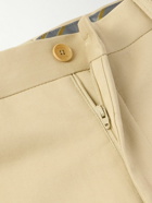 Etro - Slim-Fit Cotton-Blend Gabardine Trousers - Neutrals