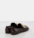 Chloé Miles embellished leather loafers