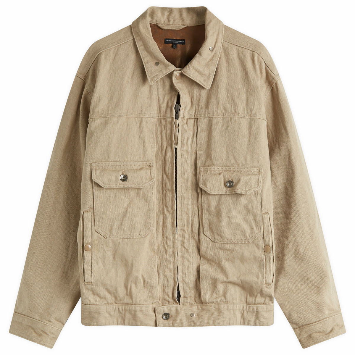 Engineered Garments Men's Suffolk Shirt Jacket in Khaki Corduroy Engineered  Garments