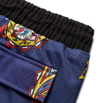 Rhude - Printed Mesh Drawstring Shorts - Navy