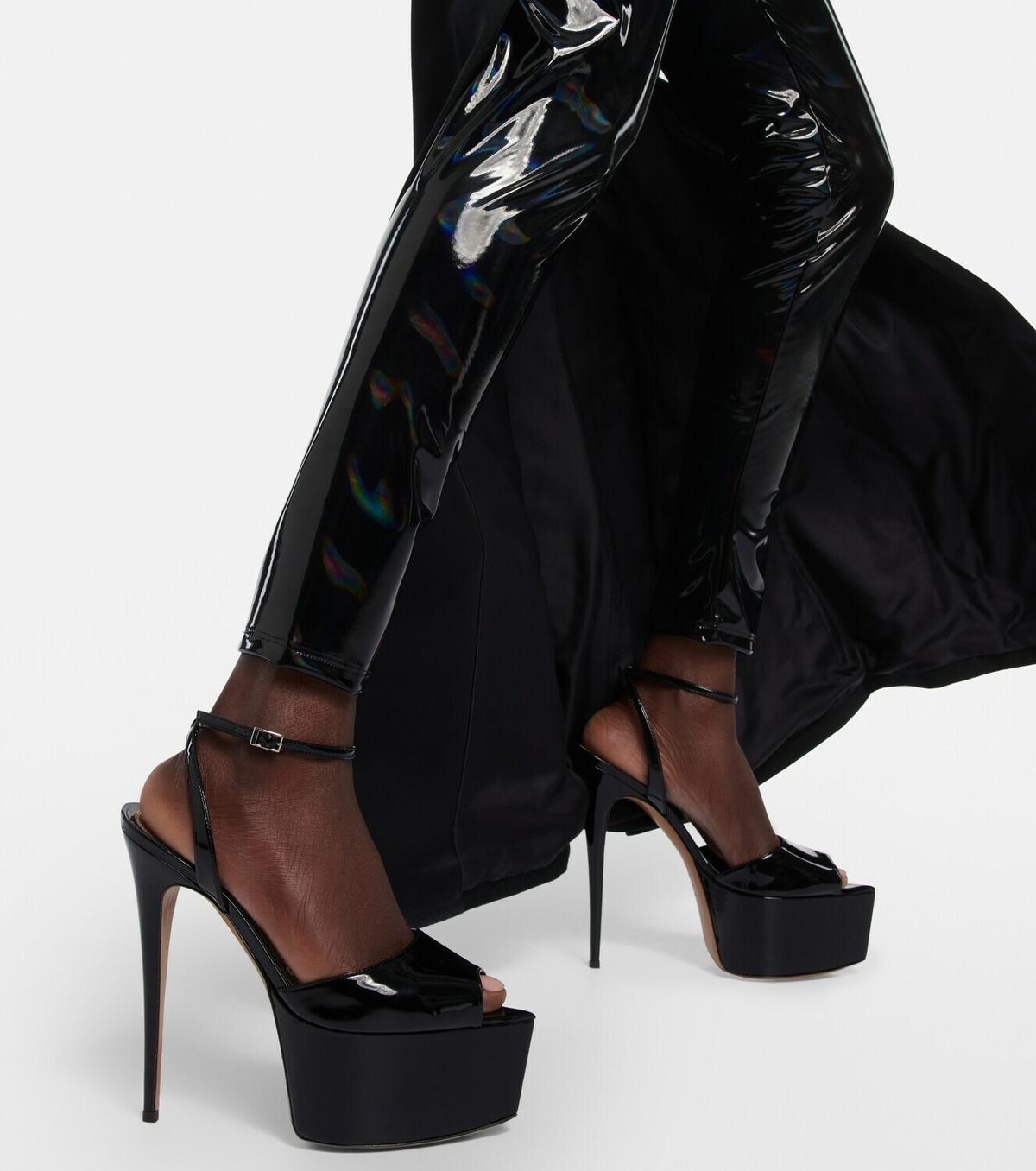 Alexandre Vauthier - Faux leather platform sandals Alexandre