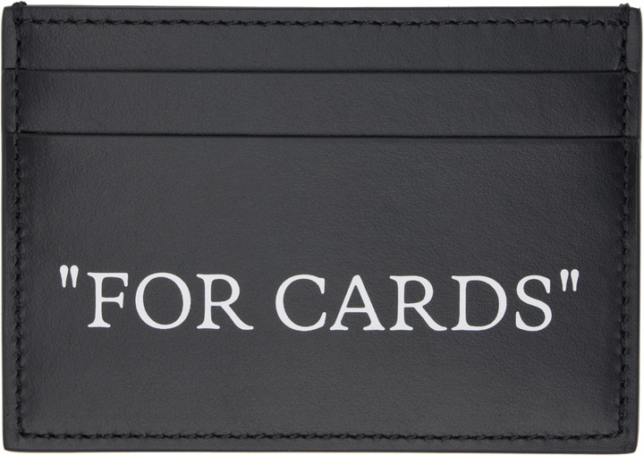 Photo: Off-White Black Quote Card Holder