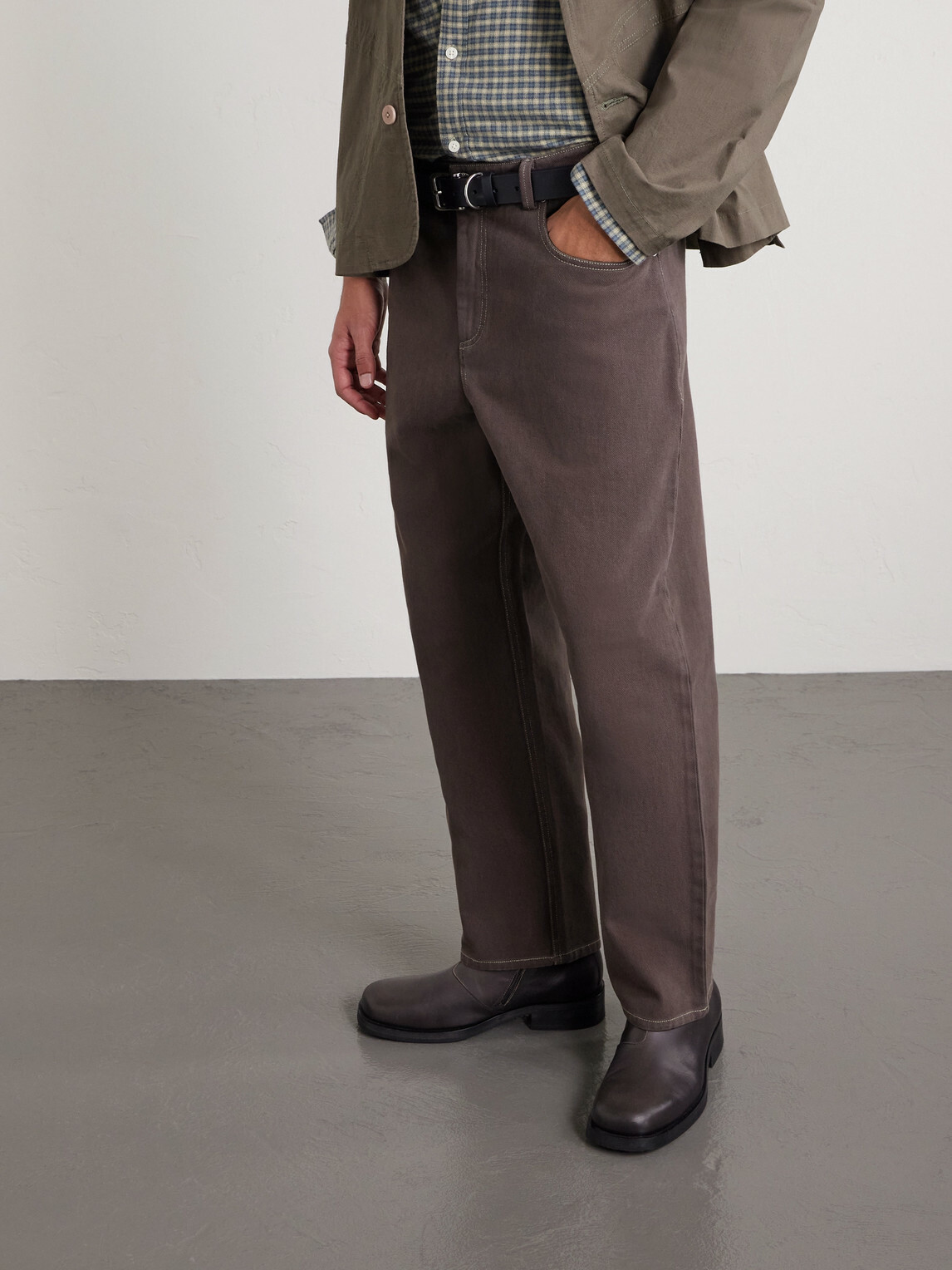 Folk - Barrel-Leg Jeans - Brown