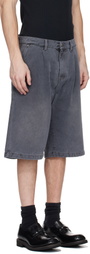 mfpen Gray Star Rivet Denim Shorts
