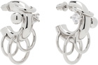 Panconesi Silver Pierced Hoop Earrings