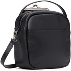 Y's Black Cow Leather Metal Clasp Box Bag