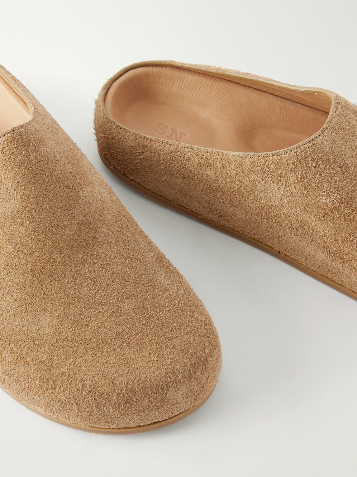 Studio Nicholson - Suede Clogs - Brown