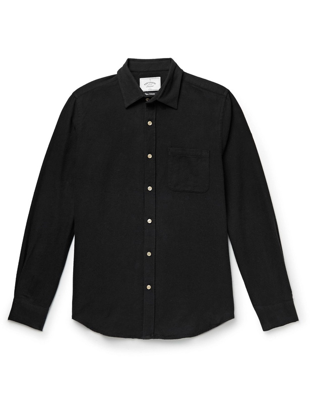 Photo: Portuguese Flannel - Teca Cotton-Flannel Shirt - Black