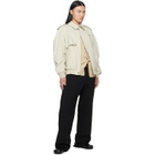MM6 Maison Margiela Off-White Cotton Twill Jacket