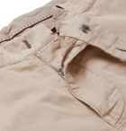 Brunello Cucinelli - Linen and Cotton-Blend Cargo Shorts - Sand