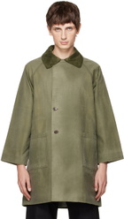 XENIA TELUNTS Green Raglan Coat