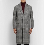 Dunhill - Prince of Wales Checked Wool and Cashmere-Blend Coat - Men - Gray