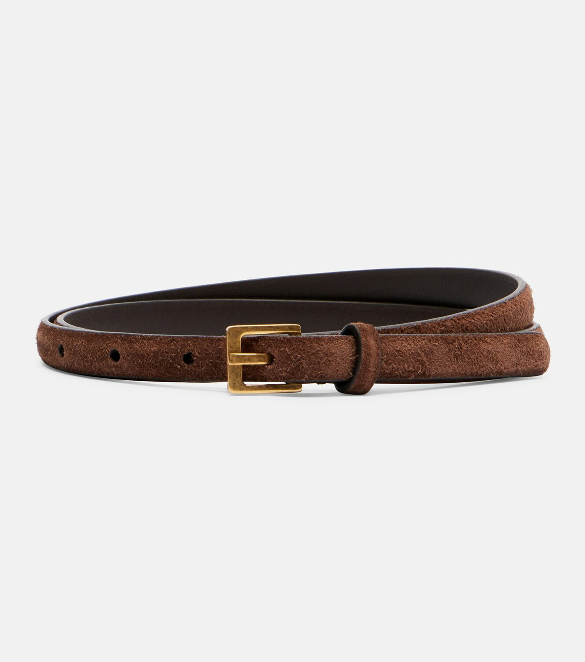 The Row City suede belt