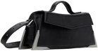 Han Kjobenhavn Black Crinkle Leather Metal Shoulder Bag