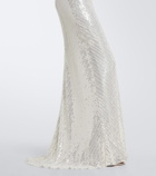 Jenny Packham Shangrila La sequined silk gown