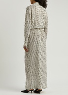 Petar Petrov The Saint Polka dot Maxi Shirt Dress Ivory