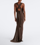De La Vali Oryx georgette maxi skirt
