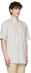 Ernest W. Baker SSENSE Exclusive Blue Stripe Shirt