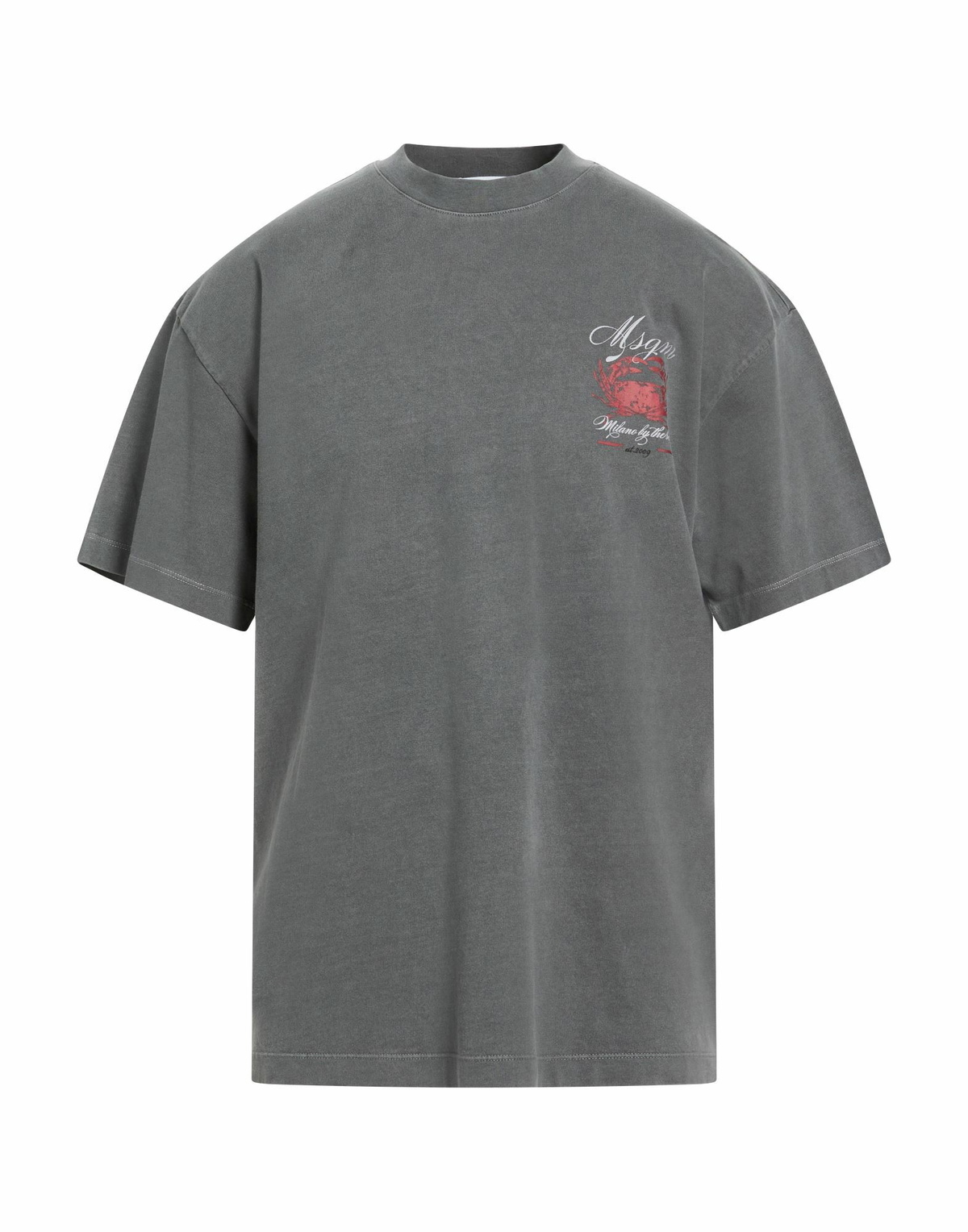 Msgm Mens T-shirt in Grey