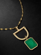 Lito - Gold Agate Necklace